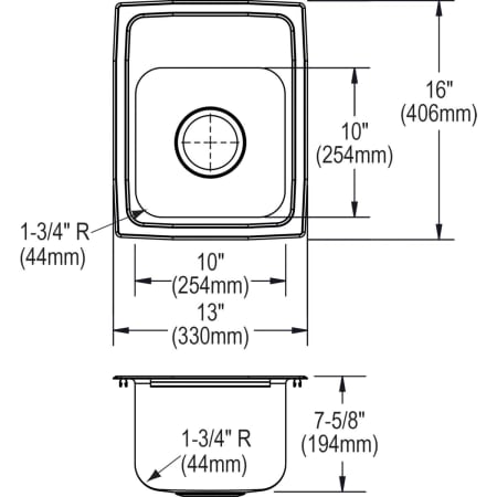 Elkay-LRQ1316-Specification Image