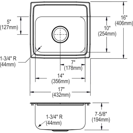 Elkay-LRQ1716-Specification Image