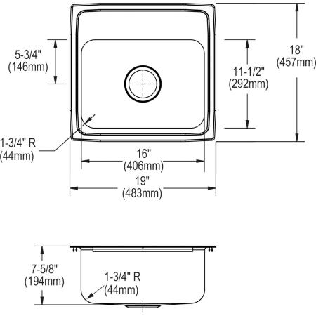 Elkay-LRQ1918-Specification Image
