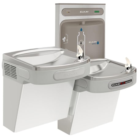 Elkay EZH2O Wall Mounted Bi-Level Drinking Fountain and Hands Free Bottle Filling Station with Cooler N/A