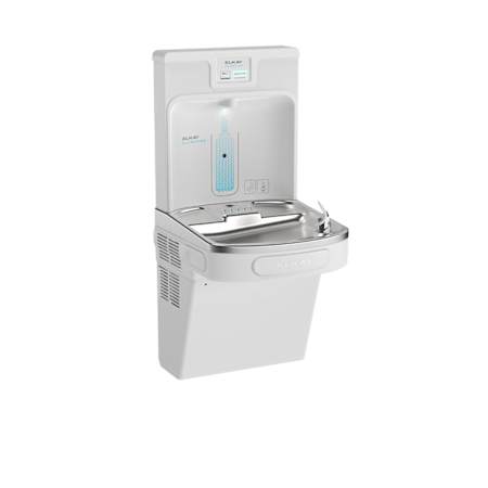 Elkay ezH2O Wall Mounted Drinking Fountain with Hands Free Bottle Filling Station and Water Cooler Arctic White