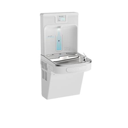 Elkay ezH2O Wall Mounted Drinking Fountain with Hands Free Bottle Filling Station and Water Cooler Arctic White