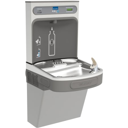 Elkay EZH20 18-3/8" Wall Mounted Single Station Hands Free Bottle Filler Combo Light Gray Granite