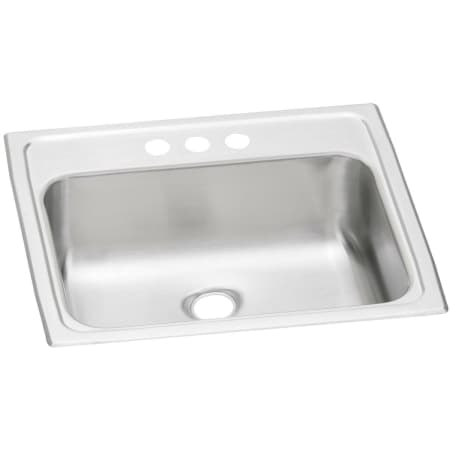 Elkay Celebrity 19" Rectangular Stainless Steel Drop In Bathroom Sink with Three Faucet Holes Stainless Steel