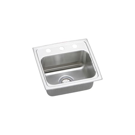 Elkay Celebrity 17" Drop In Single Basin Stainless Steel Kitchen Sink 1 Faucet Hole