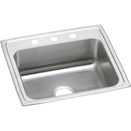 Elkay Celebrity 22" Drop In Single Basin Stainless Steel Kitchen Sink 3 Faucet Holes