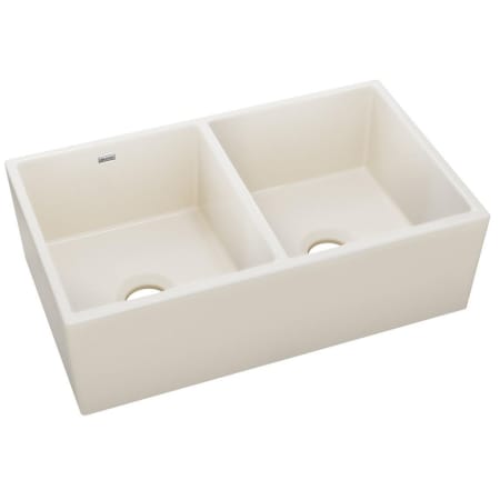 Elkay 33" Farmhouse Double Basin Fireclay Kitchen Sink Biscuit