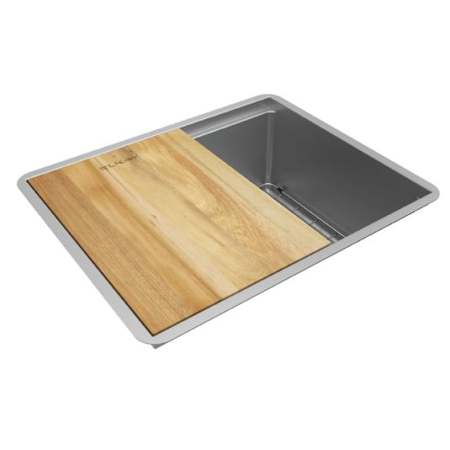 Elkay Crosstown 22-1/2" x 18-1/2" x 8-3/4" 18 Gauge Single Bowl Workstation Undermount Sink Kit Stainless Steel