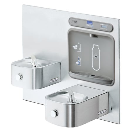 Elkay EZH20 Drinking Fountain and Bottle Filling Station with Integral Soft Sides Stainless Steel