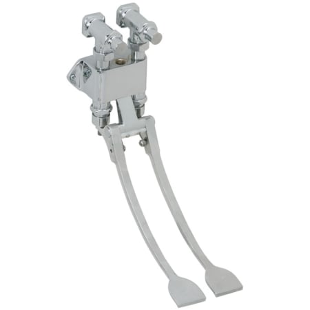 Elkay ADA Wall Hung Double Foot Valve with Long Pedals Chrome