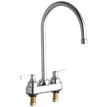 Elkay ADA 4" Centerset Exposed Utility Faucet with 8" Reach Gooseneck Spout Chrome