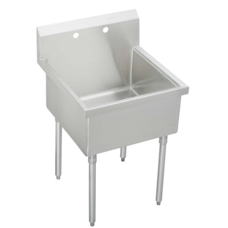 Elkay Sturdibilt Stainless Steel 33" x 27-1/2" Floor Standing Scullery Sink with Two Faucet Holes Stainless Steel