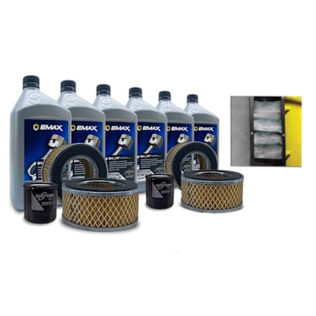 EMAX Lifetime Extended Pump Warranty Maintenance Kit for 10HP (3 Cyl), 15HP, 20HP Piston Compressor with Silent Air and Spin-on Oil Filter N/A