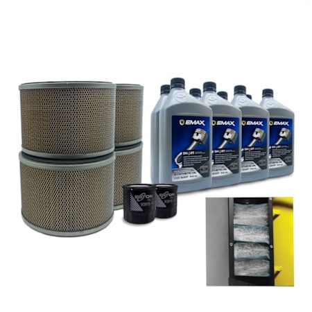 EMAX Lifetime Extended Pump Warranty Maintenance Kit for 25HP Piston Compressor with Silent Air and Spin-on Oil Filter N/A