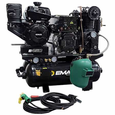EMAX 14 HP 20 Gal 175 Max PSI Two-Stage Portable Gas Reciprocating Air Compressor with Kohler Engine N/A
