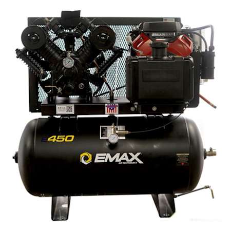 EMAX 18 HP 30 Gal 175 Max PSI Two-Stage Truck Mount Gas Reciprocating Air Compressor with Electric Start Honda GX Engine N/A