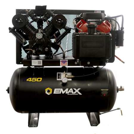 EMAX 18 HP 60 Gal 175 Max PSI Two-Stage Truck Mount Gas Reciprocating Air Compressor with Electric Start Honda GX Engine N/A
