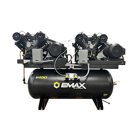 EMAX 7.5 HP 120 Gal 175 Max PSI Two-Stage Floor Mounted Electric (208, 240 Volt 1 Phase) Air Compressor with Radiator After Coolers N/A