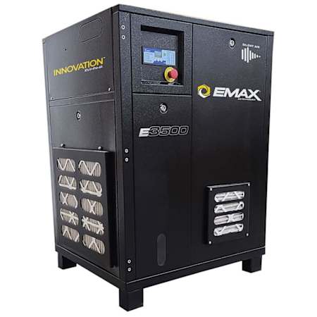 EMAX 5 HP 145 Max PSI Stationary Electric (230 Volt 3 Phase) Rotary Air Compressor N/A