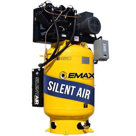 EMAX 7.5 HP 120 Gal 175 Max PSI Two-Stage Stationary Electric (230 Volt 3 Phase) Reciprocating Air Compressor N/A