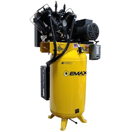 EMAX 10 HP 80 Gal 175 Max PSI Two-Stage Stationary Electric (230 Volt 3 Phase) Reciprocating Air Compressor N/A