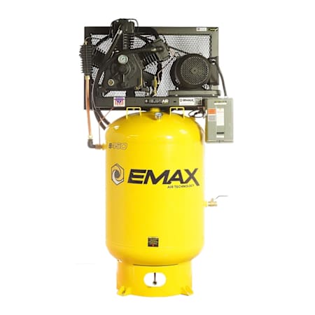 EMAX 15 HP 120 Gal 175 Max PSI Industrial Plus Silent Air Two-Stage Stationary Electric (230 Volt 3 Phase) Reciprocating Air Compressor N/A