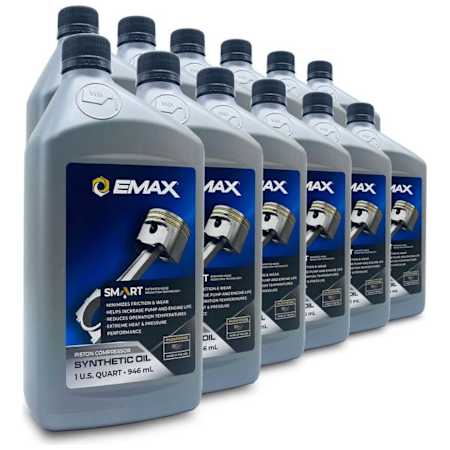 EMAX Smart Oil Piston Synthetic Oil 12 Pack (1-Quart) N/A