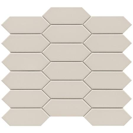 Emser Tile Catch - 11" x 13" Geometric Wall Tile - Glossy Visual - Sold by Sheet (1 SF/Sheet) Fawn