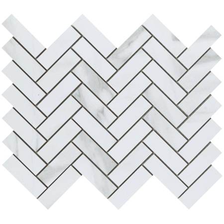 Emser Tile Nobleza - 10" x 12" Chevron Floor and Wall Tile - Matte Visual - Sold by Sheet  (0.84 SF/Sheet) Astorga
