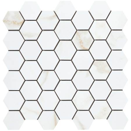 Emser Tile Visconde - 12" x 12" Geometric Floor and Wall Tile - Matte Visual - Sold by Sheet  (0.97 SF/Sheet) Oro