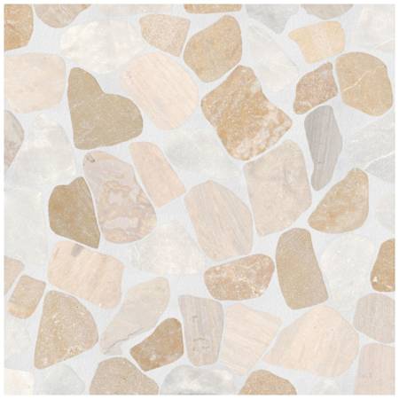Emser Tile Cultura - 12" x 12" Pebble and Rock Floor Tile - Honed Visual - Sold by Piece (1 SF/Sheet) Summer