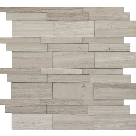 Emser Tile Marble - 12" x 12" Rectangle Wall Tile - Textured Visual - Sold by Sheet (1 SF/Sheet) Cream