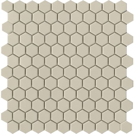 Emser Tile Source - 11" x 11" Hexagon Geometric Mosaic Floor and Wall Tile - Matte Concrete Visual - Sold by Piece (0.87 SF/Sheet) Fawn