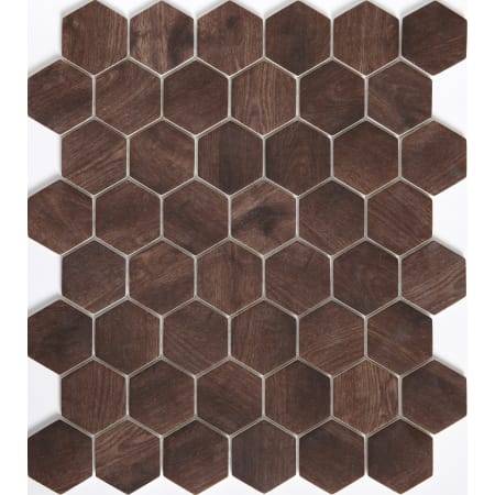 Emser Tile Echo - 12" x 13" Hexagon Wall Tile - Polished Visual - Sold by Sheet (1.1 SF/Sheet) Brown