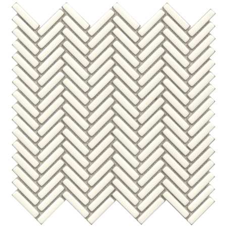 Emser Tile Regala - 11" x 11" Chevron Wall Tile - Glossy Visual - Sold by Sheet  (0.85 SF/Sheet) Bequest