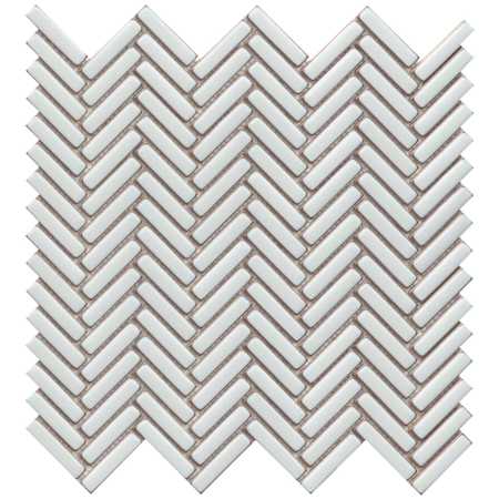 Emser Tile Regala - 11" x 11" Chevron Wall Tile - Glossy Visual - Sold by Sheet  (0.85 SF/Sheet) Gift
