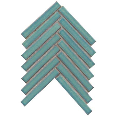 Emser Tile Regala - 8" x 10" Chevron Wall Tile - Glossy Visual - Sold by Sheet  (0.54 SF/Sheet) Present