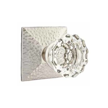 Astoria Clear Knob Hammered Rosette