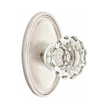 Astoria Clear Knob Oval Rosette