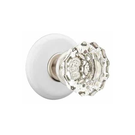 Astoria Clear Knob Porcelain Rosette