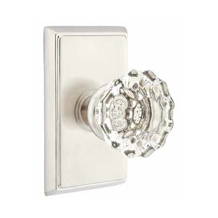 Astoria Clear Knob Rectangular Rosette