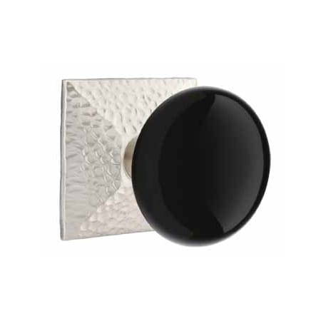 Ebony Knob Hammered Rosette