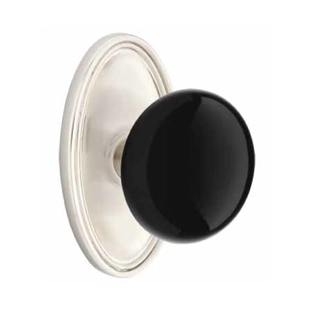 Ebony Knob Oval Rosette