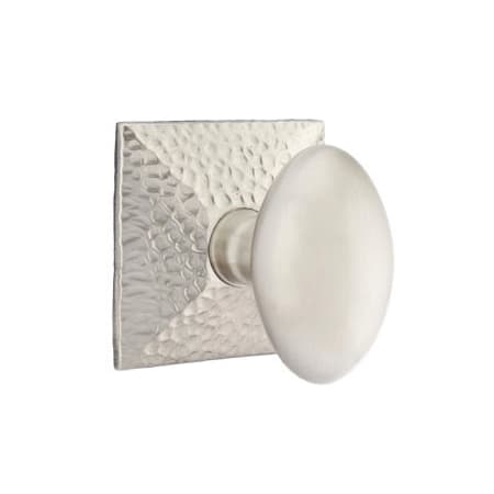 Egg Knob Hammered Rosette