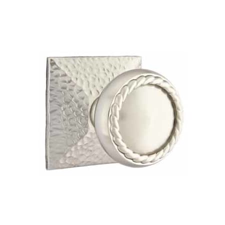 Rope Knob Hammered Rosette
