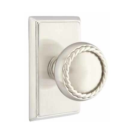 Rope Knob Rectangular Rosette