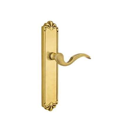 Emtek Designer Brass Door Configuration 1 Passage Multi Point Trim Lever Set with American Cylinder Below Handle French Antique