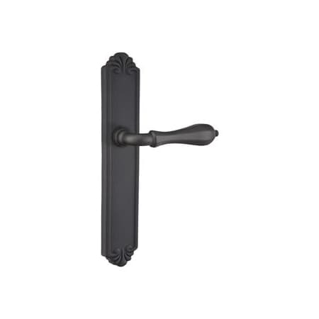 Emtek Lost Wax / Tuscany Bronze Door Configuration 1 Thumbturn Multi Point Trim Lever Set with American Cylinder Below Handle Flat Black