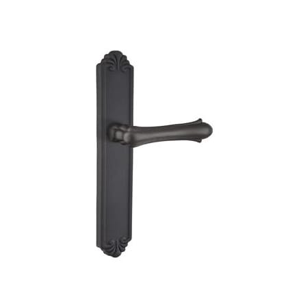 Emtek Lost Wax / Tuscany Bronze Door Configuration 1 Patio Multi Point Trim Lever Set with American Cylinder Below Handle Flat Black