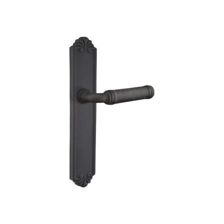 Emtek Lost Wax / Tuscany Bronze Door Configuration 1 Inactive Multi Point Trim Lever Set with American Cylinder Below Handle Flat Black